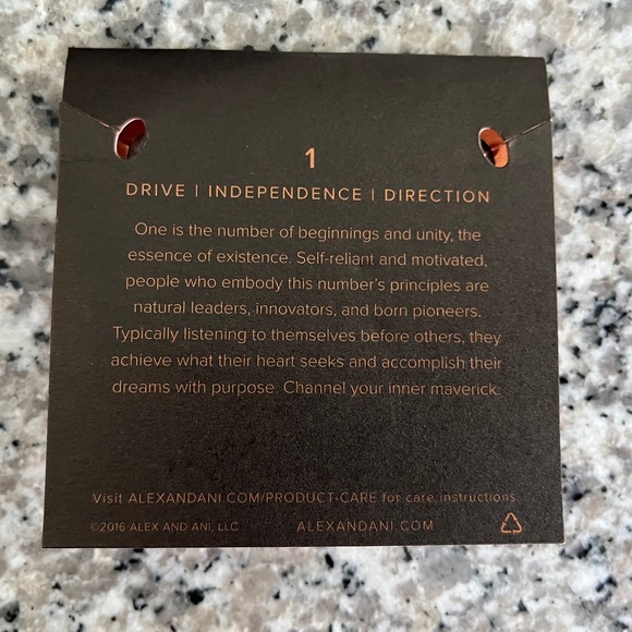 Number 1 Charm Bangle Bracelet - Picture 3 of 5